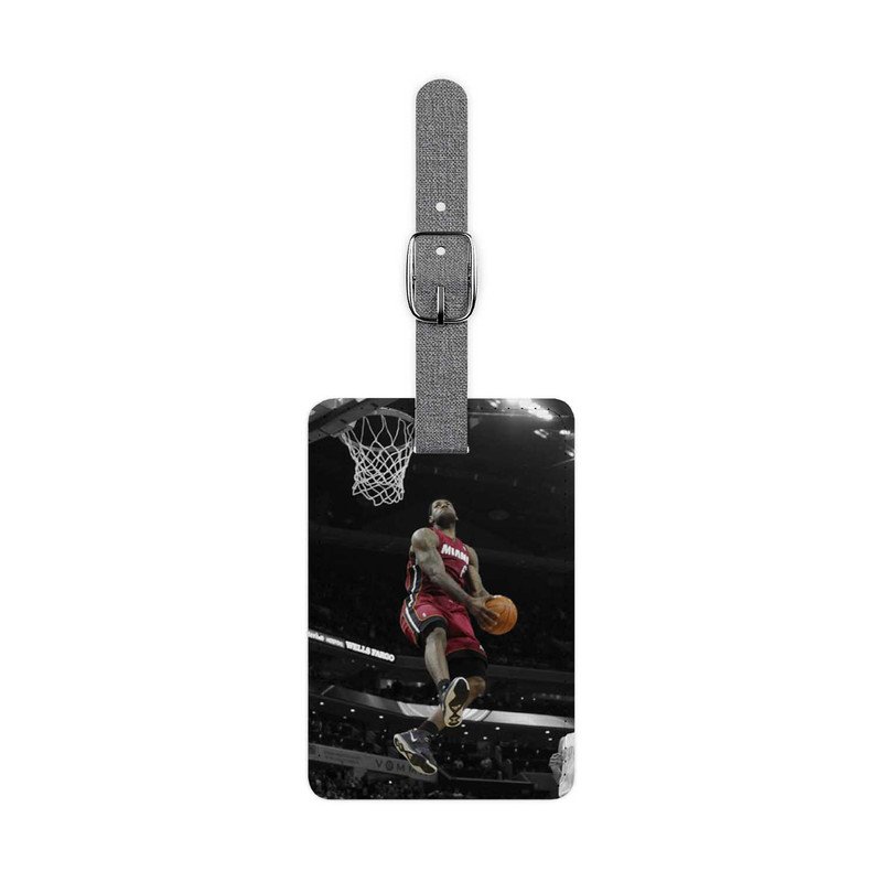 Zavstyle Lebron James Selective Color Dunk Basketball Luggage Tag