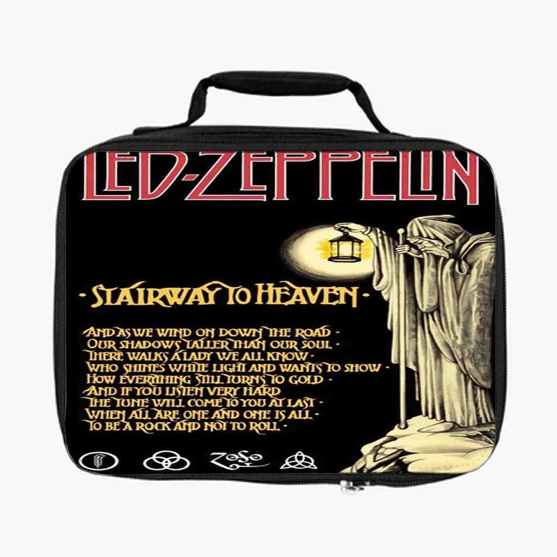 Zavstyle Led Zeppelin Stairway To Heaven Lyrics Lunch Bag