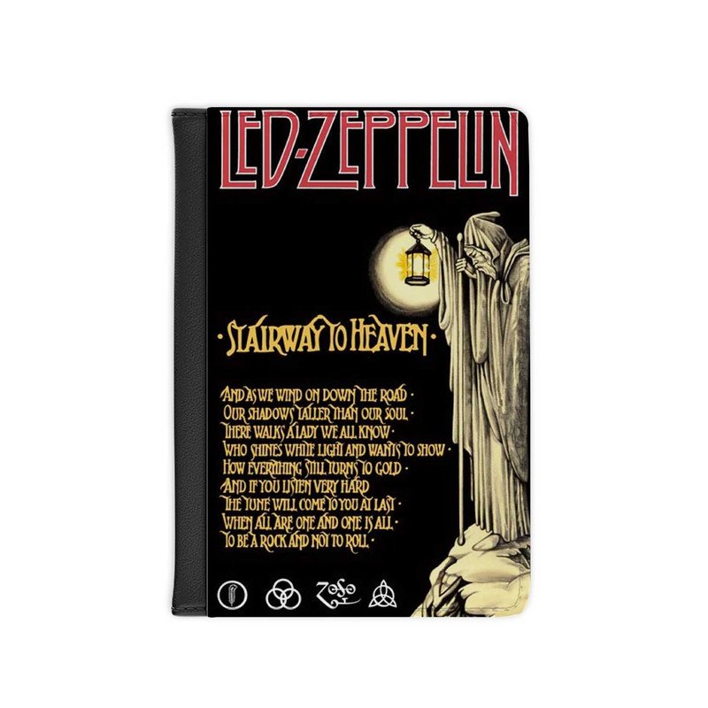 Zavstyle Led Zeppelin Stairway To Heaven Lyrics Passport Cover