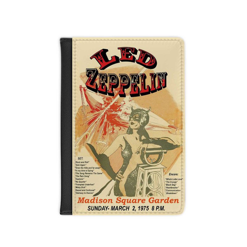 Zavstyle Led Zeppelin at Madison Square Garden Passport Cover