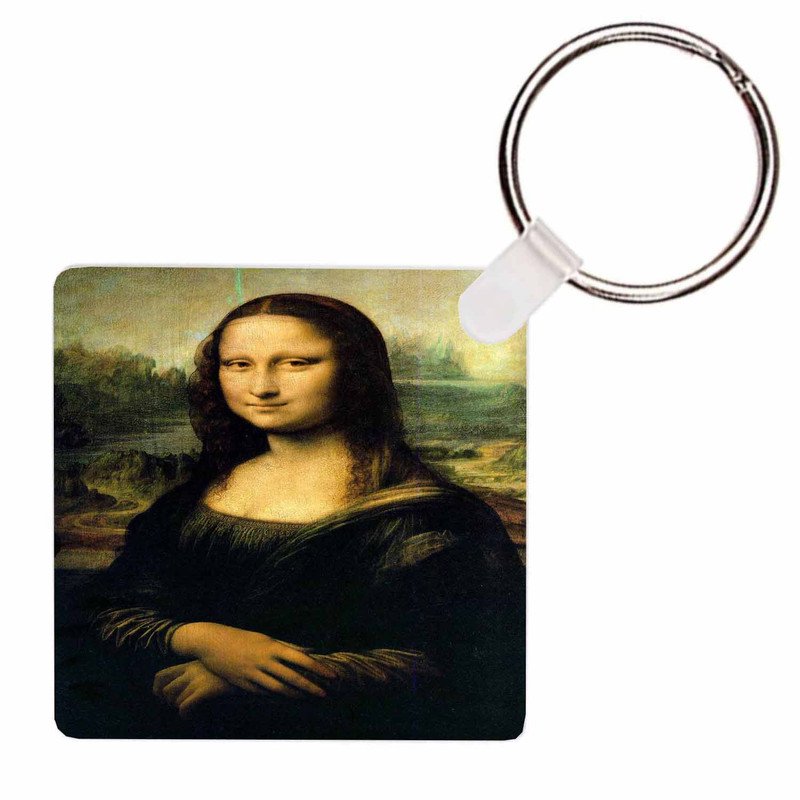 Zavstyle Leonardo da Vinci Mona Lisa Painting Keychain
