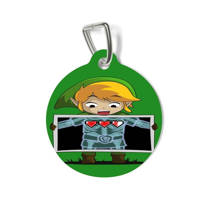 Zavstyle Link The Legend of Zelda Heart Pet Tag