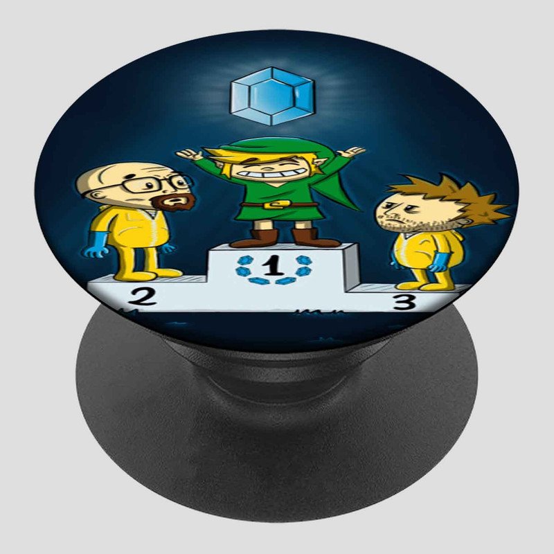 Zavstyle Link Zelda Heisenberg and Jesse Pinkman Breaking Bad Pop able Phone Stands