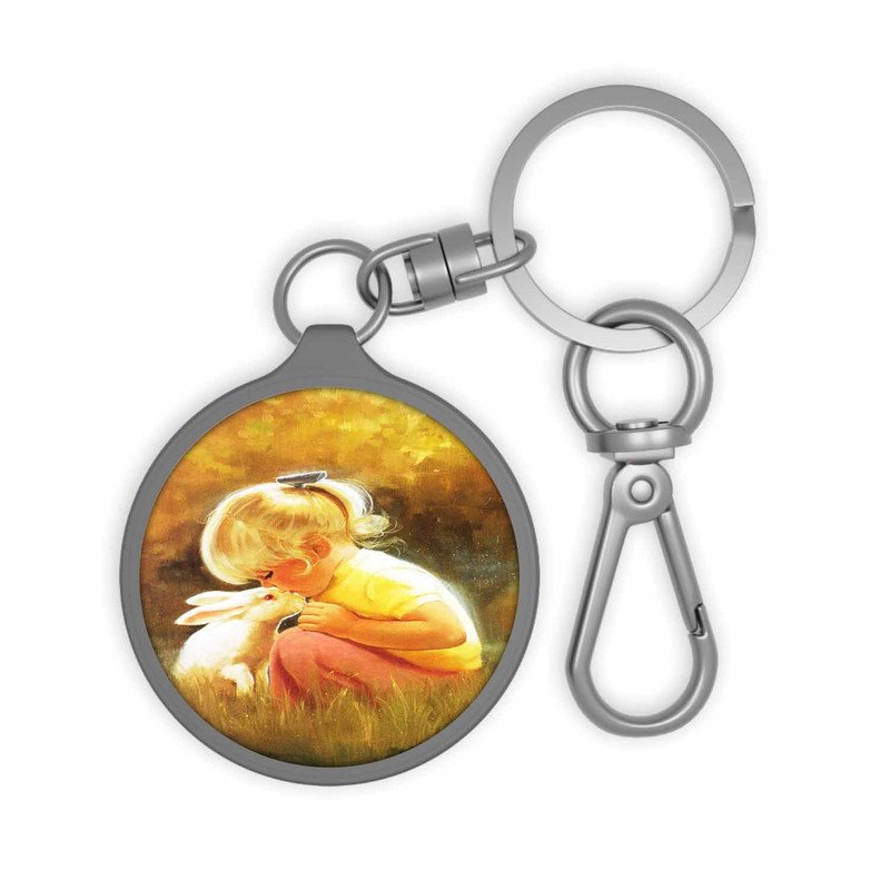 Zavstyle Love The Rabbit Keyring Tag Accessories