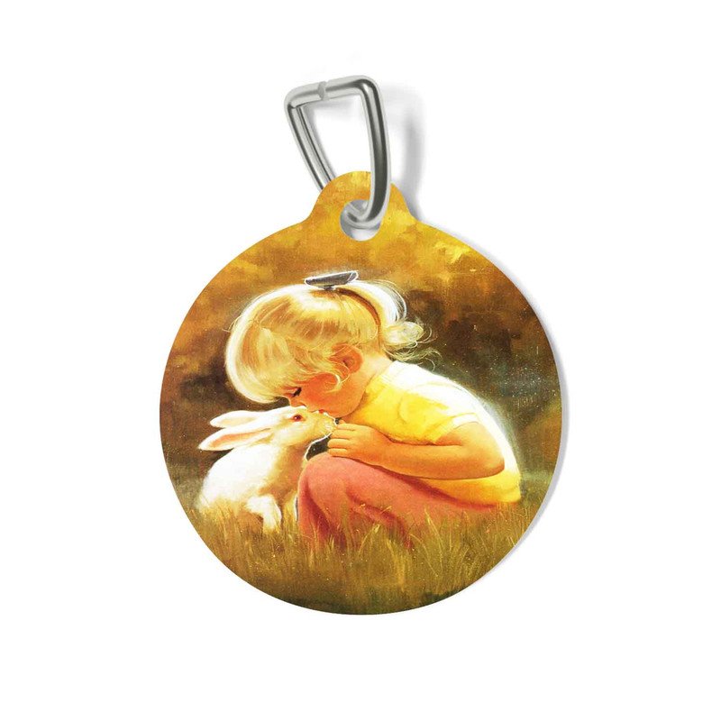 Zavstyle Love The Rabbit Pet Tag
