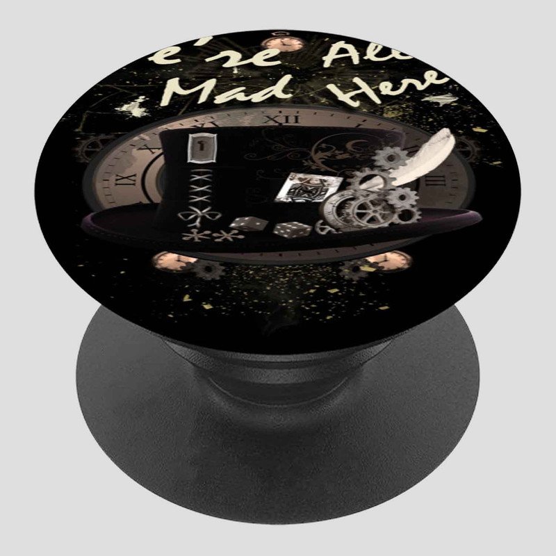 Zavstyle Mad Hatter Steampunk Alice in Wonderland Pop able Phone Stands