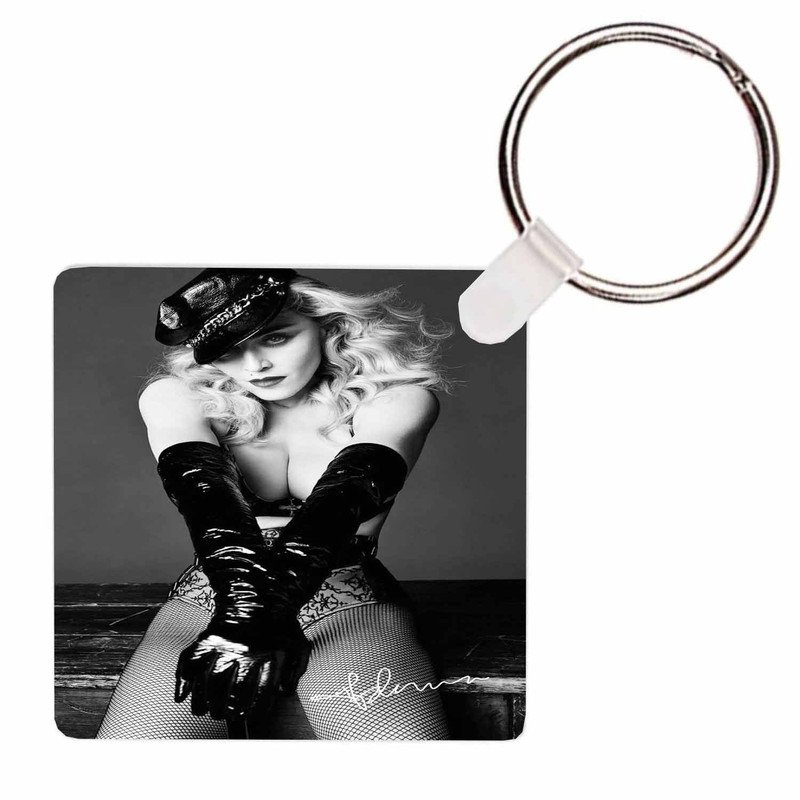 Zavstyle Madonna Black and White Signature Keychain