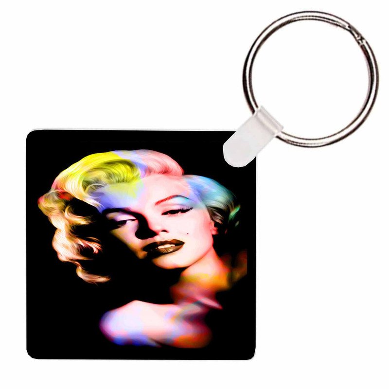 Zavstyle Marilyn Monroe Color Art Keychain