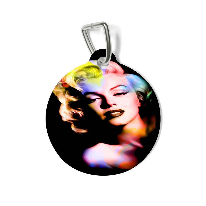 Zavstyle Marilyn Monroe Color Art Pet Tag