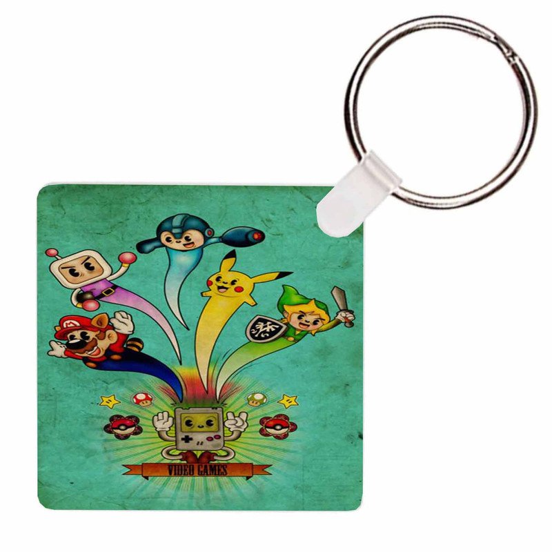 Zavstyle Mario Bross Adventure Time Pokemon Zelda Keychain