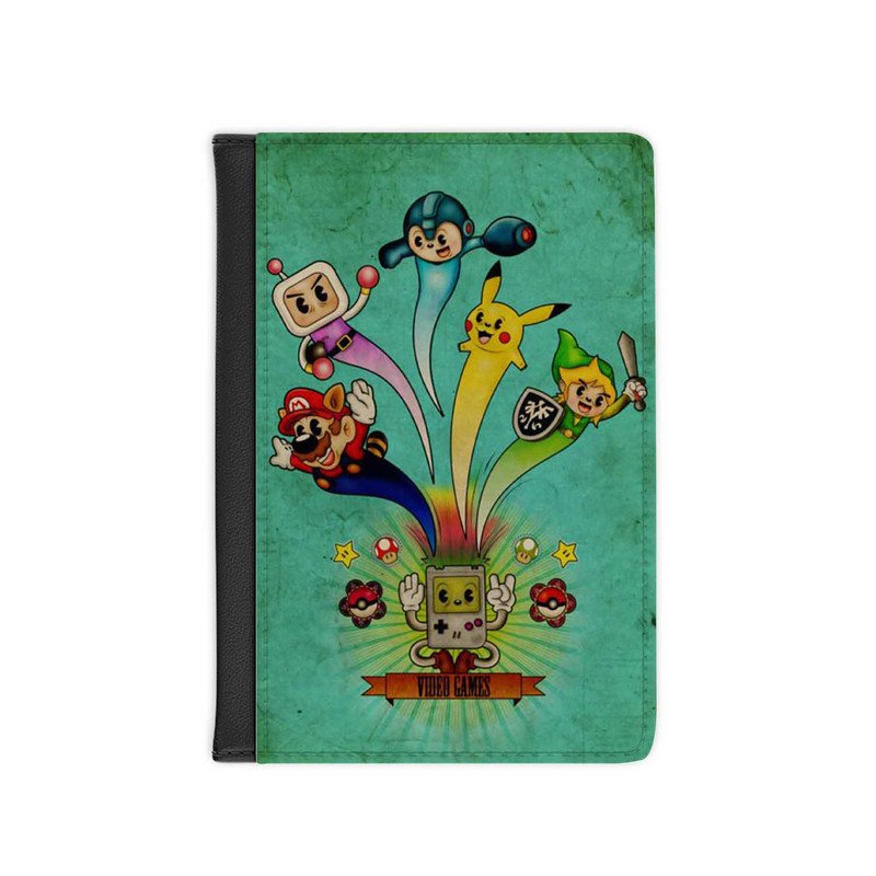 Zavstyle Mario Bross Adventure Time Pokemon Zelda Passport Cover