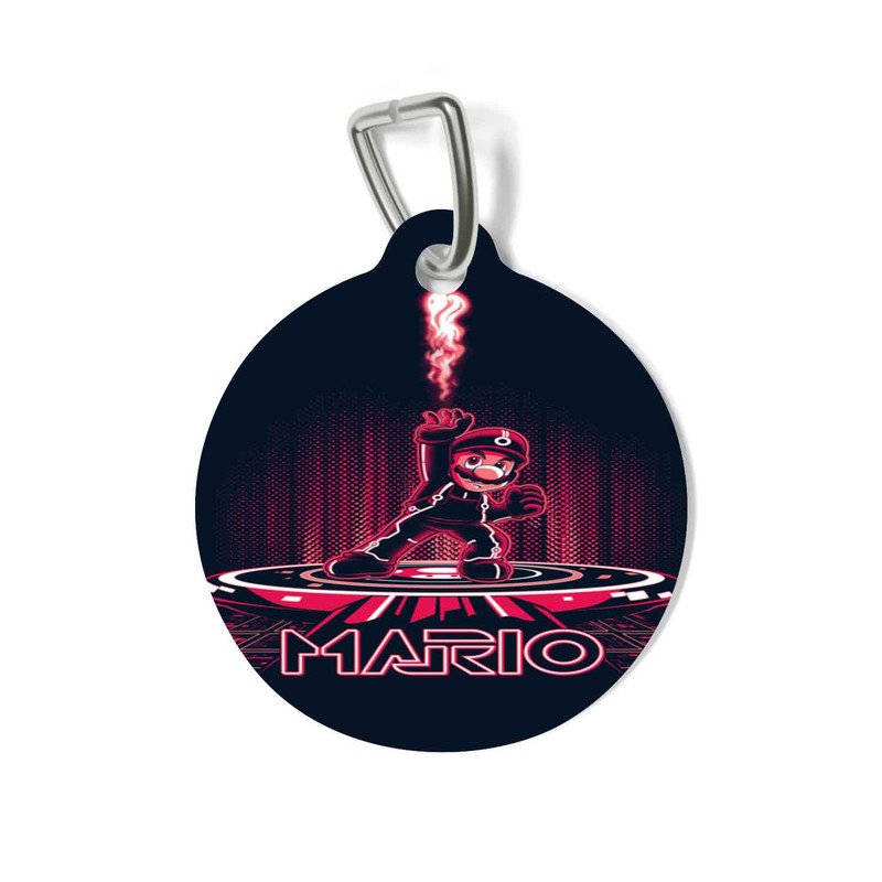 Zavstyle Mario Bross Pet Tag