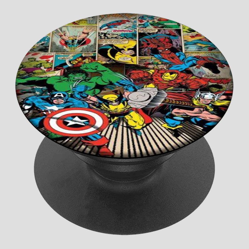 Zavstyle Marvel Comics Superheroes Collage Pop able Phone Stands