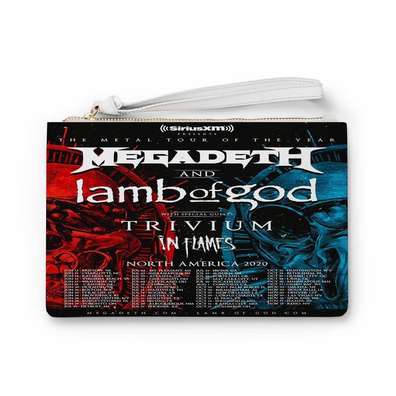 Zavstyle Megadeth and Lamb of God Clutch Bag
