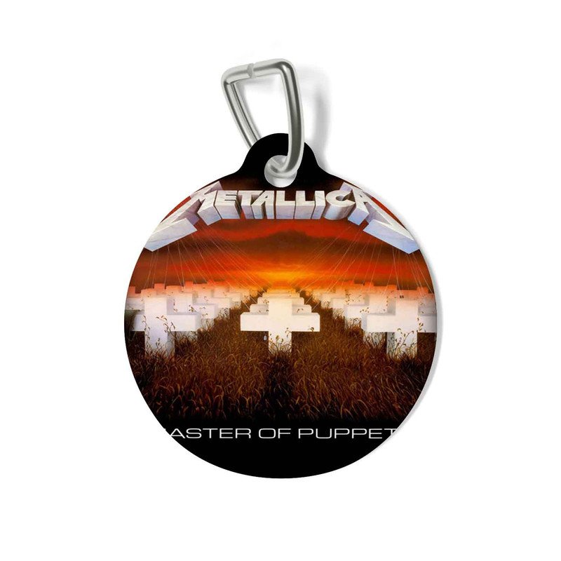 Zavstyle Metallica Master Of Puppets Print Pet Tag