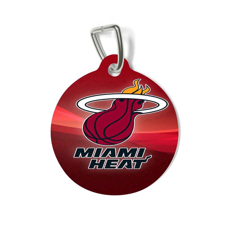 Zavstyle Miami Heat NBA Sport Pet Tag