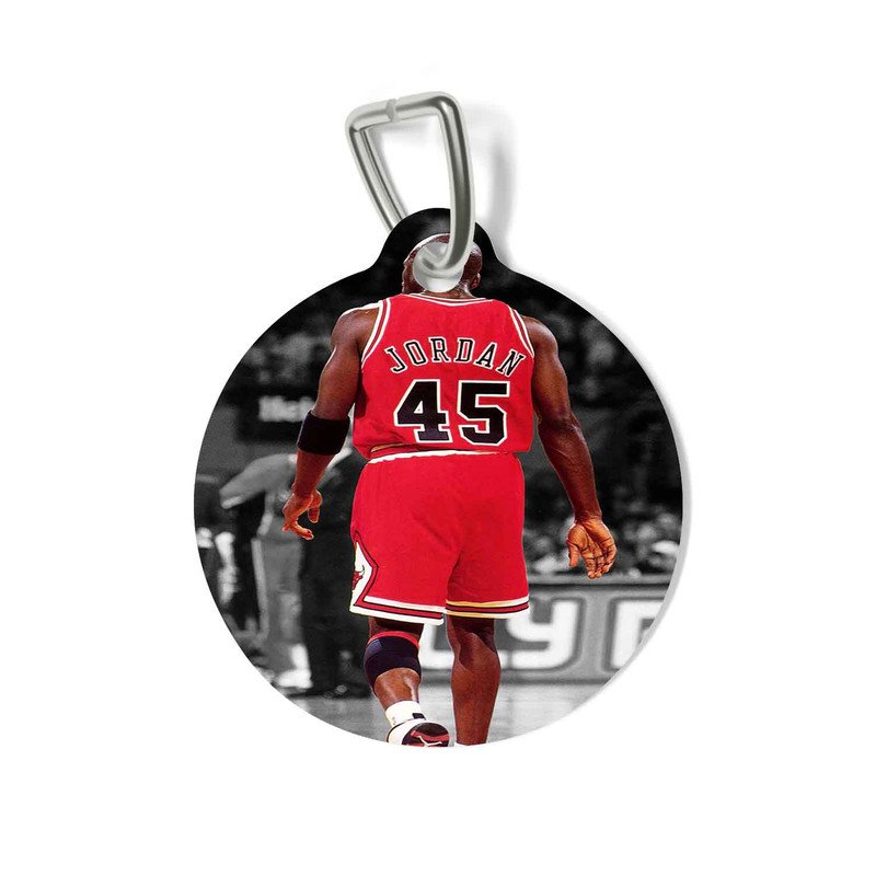 Zavstyle Michael Jordan Selective Color Jersey Pet Tag