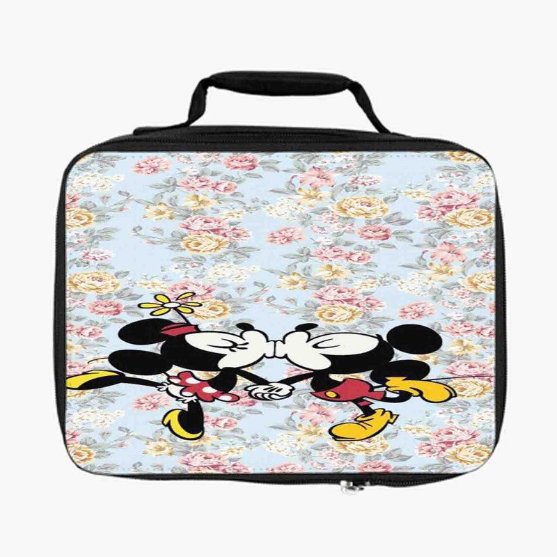 Zavstyle Mickey Mouse and Minnie Mouse Kiss Lunch Bag