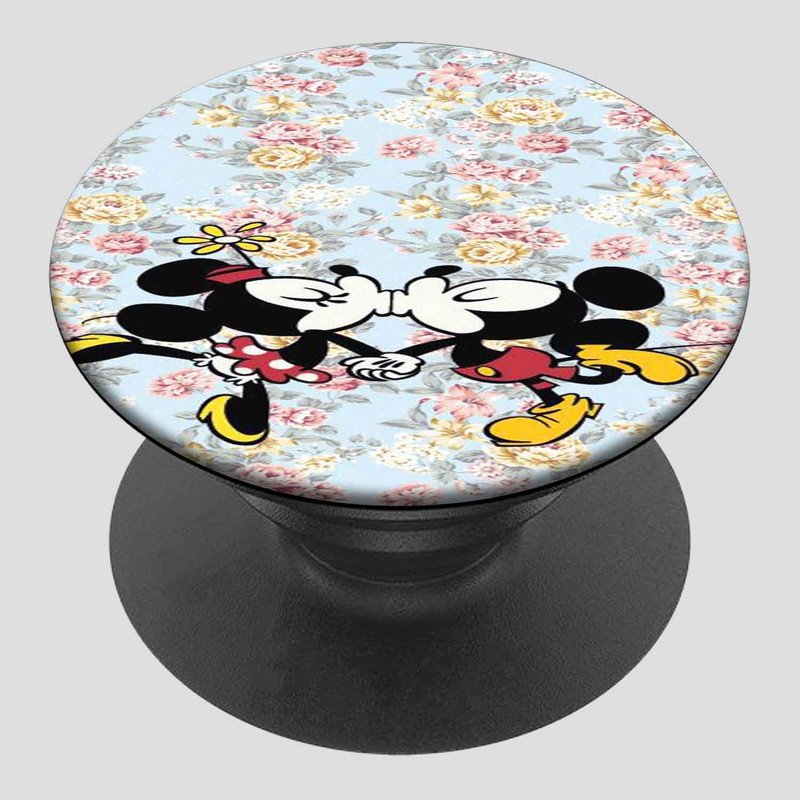 Zavstyle Mickey Mouse and Minnie Mouse Kiss Pop able Phone Stands