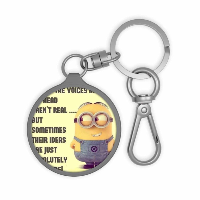 Zavstyle Minions Quotes Keyring Tag Accessories