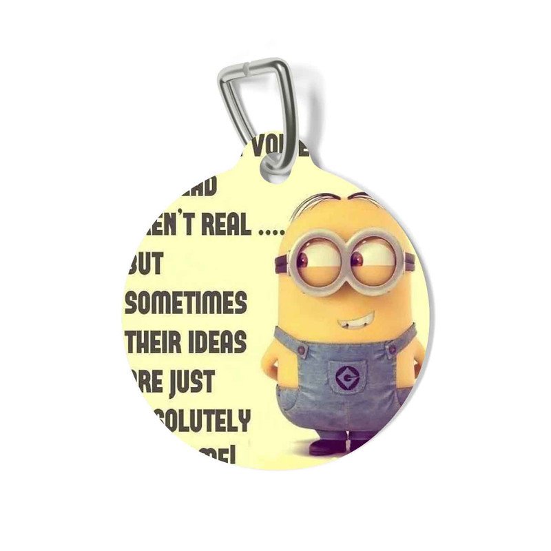 Zavstyle Minions Quotes Pet Tag