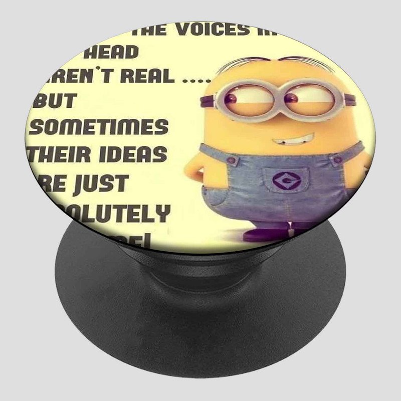 Zavstyle Minions Quotes Pop able Phone Stands