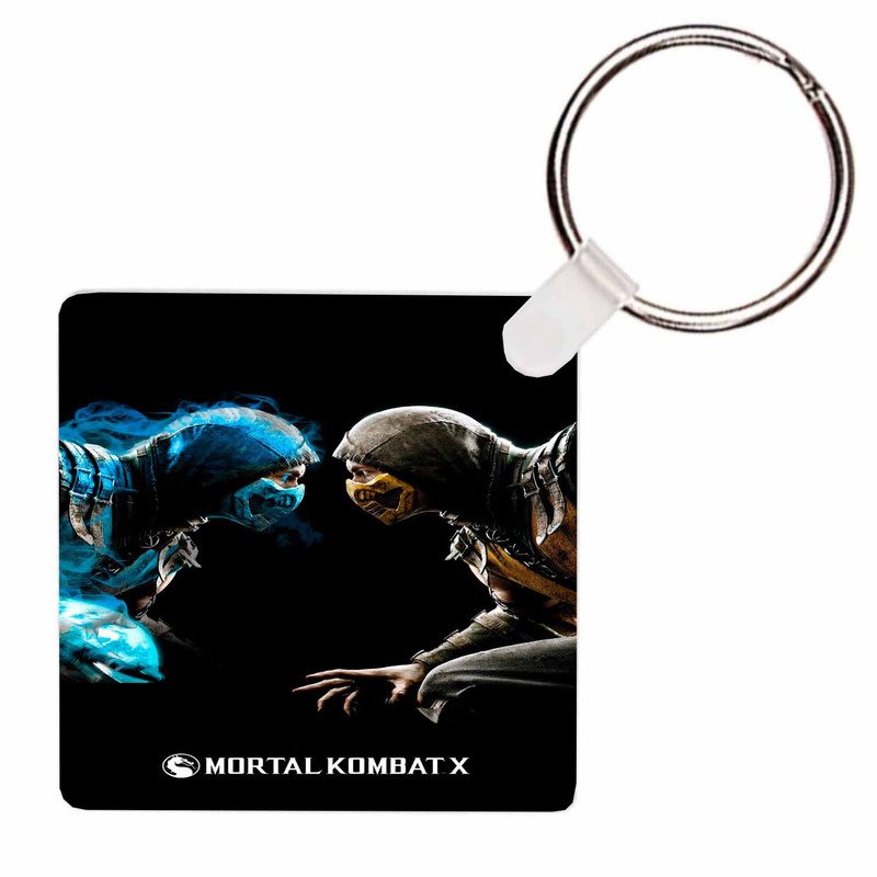 Zavstyle Mortal Kombat X Sub Zero and Scorpion Keychain