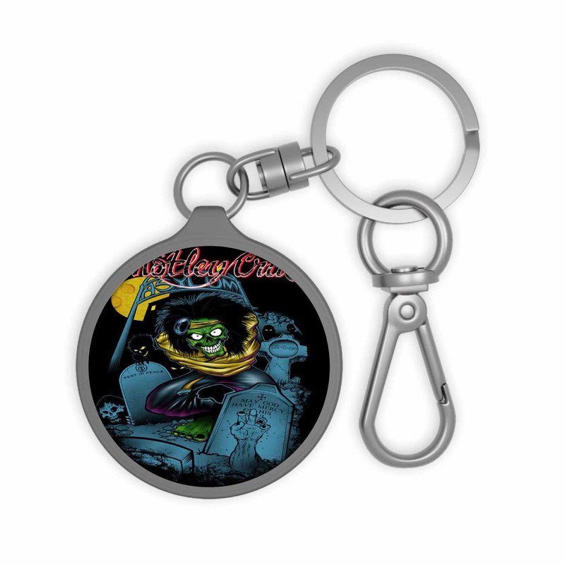 Zavstyle Motley Crue Print Keyring Tag Accessories
