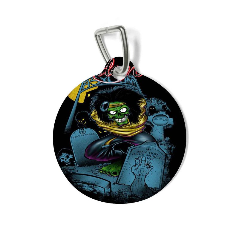 Zavstyle Motley Crue Print Pet Tag