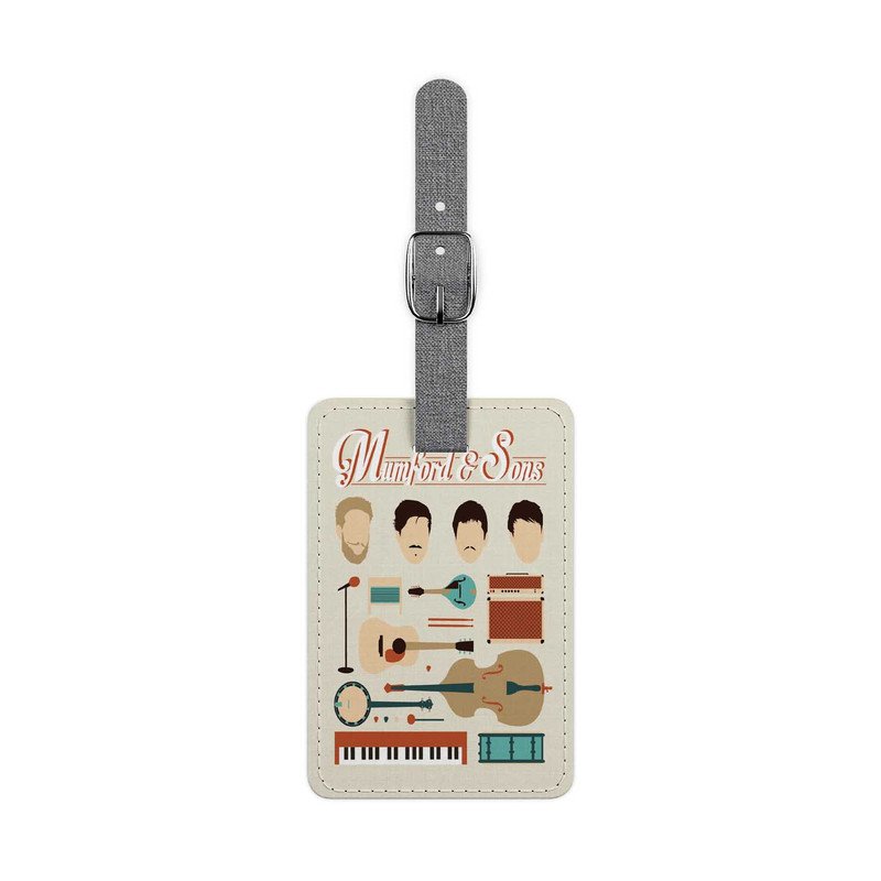 Zavstyle Mumford and Sons Print Luggage Tag