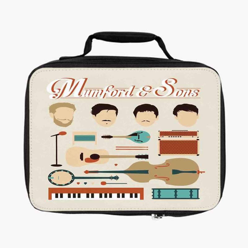 Zavstyle Mumford and Sons Print Lunch Bag