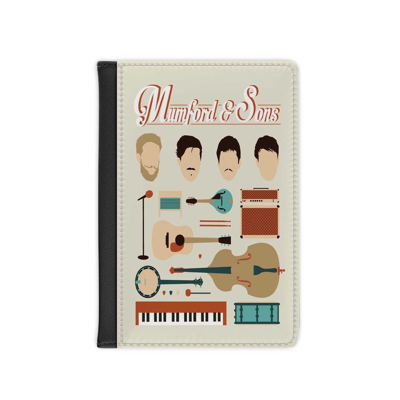 Zavstyle Mumford and Sons Print Passport Cover