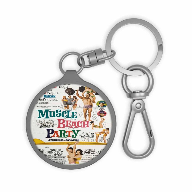 Zavstyle Muscle Beach Party Keyring Tag Accessories