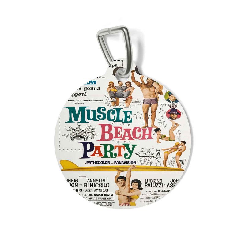 Zavstyle Muscle Beach Party Pet Tag