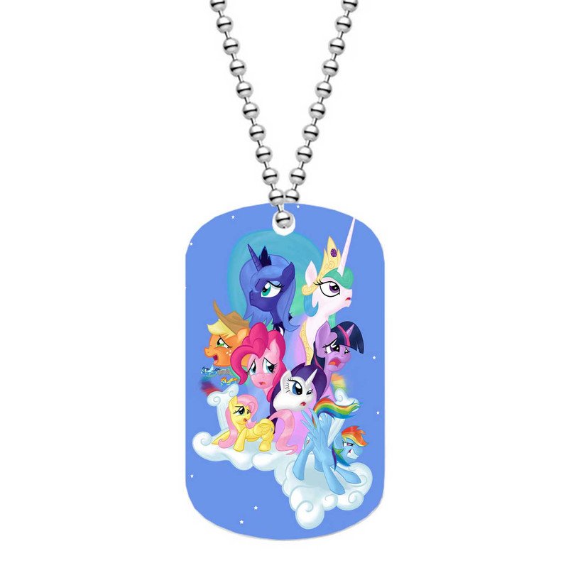 Zavstyle My Little Pony Friendship Is Magic in the Sky Dog Tag Military Stainless Steel