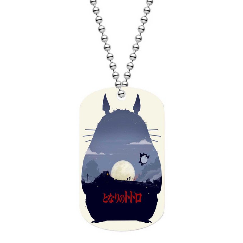 Zavstyle My Neighbor Totoro 2 Dog Tag Military Stainless Steel