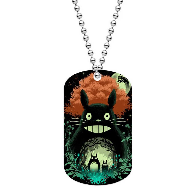 Zavstyle My Neighbor Totoro Studio Ghibli Dog Tag Military Stainless Steel