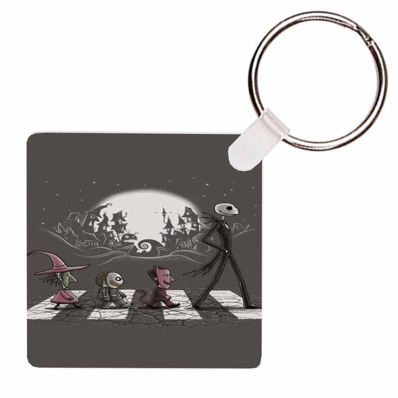 Zavstyle Nightmare Before Christmas Abbey Road Keychain