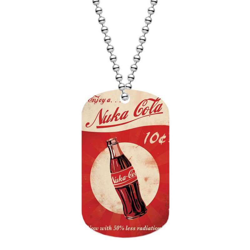 Zavstyle Nuka Cola Dog Tag Military Stainless Steel