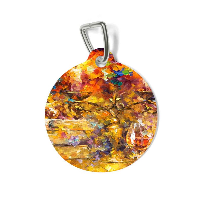 Zavstyle OLD THOUGHTS Leonid Afremov Pet Tag