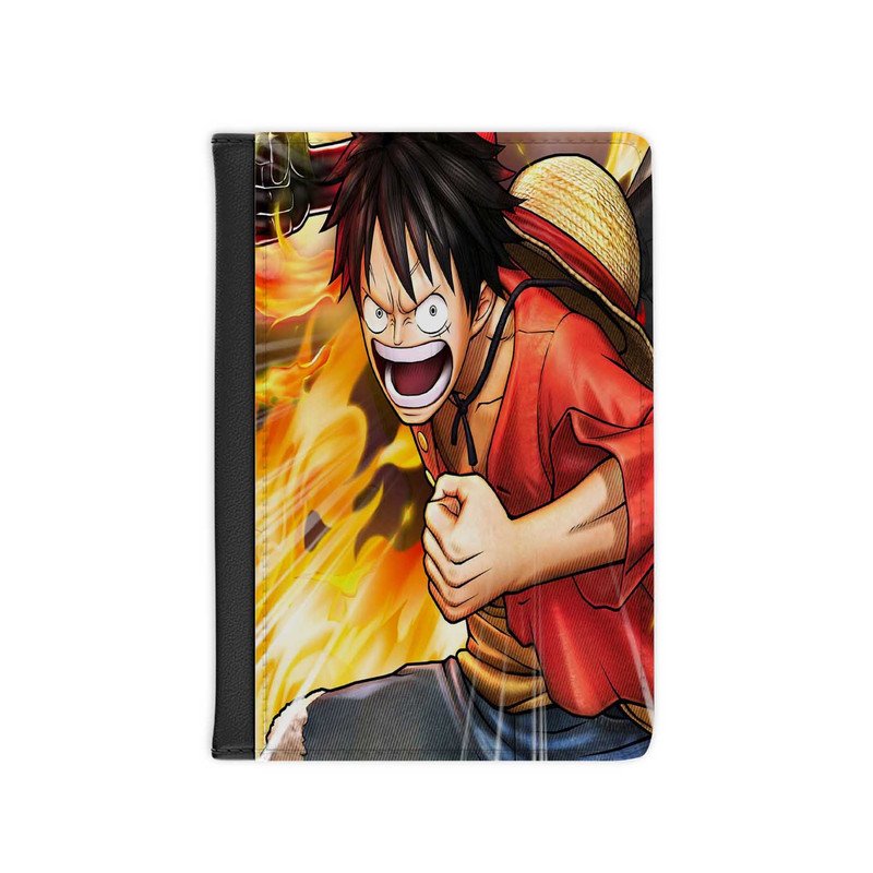 Zavstyle One Piece Pirate Warriors 2 Luffy Fire Boxing Angry Passport Cover