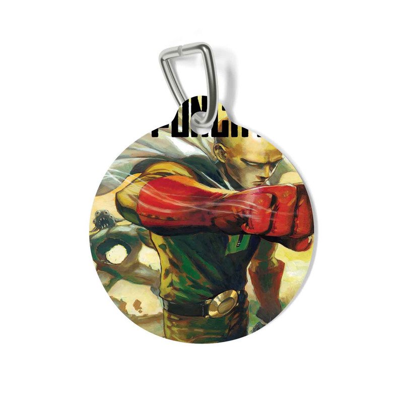 Zavstyle One Punch Man Red Hand Pet Tag