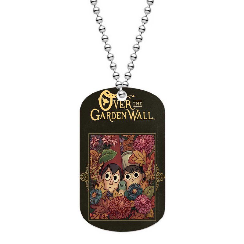 Zavstyle Over The Garden Wall Flowers Dog Tag Military Stainless Steel
