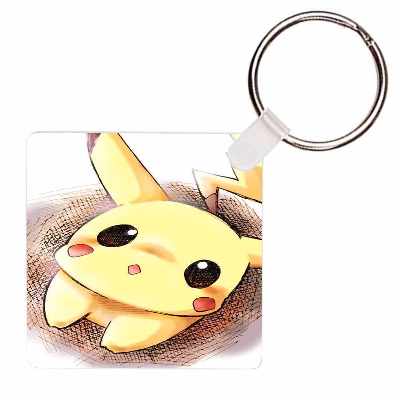 Zavstyle PIkachu Pokemon Print Keychain