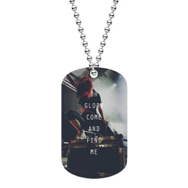 Zavstyle Paramore Lyrics Quotes Dog Tag Military Stainless Steel
