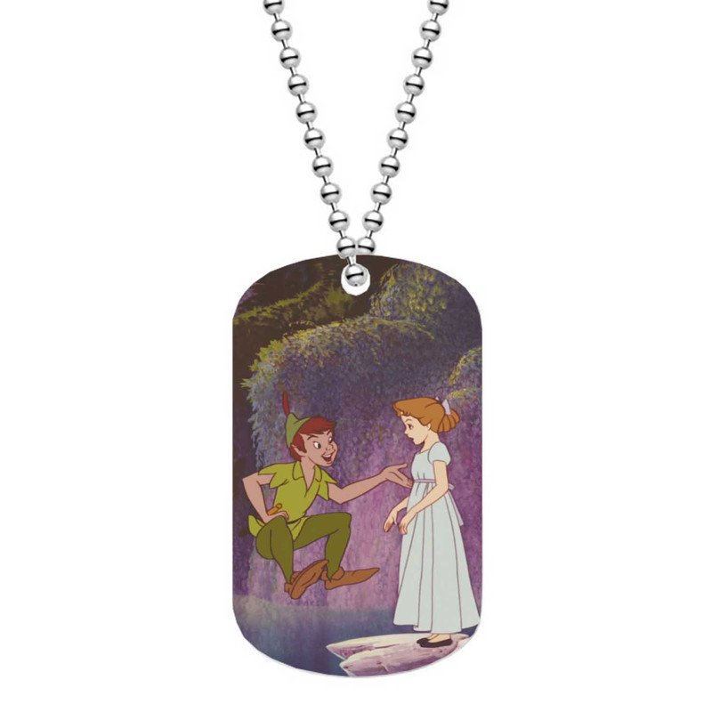 Zavstyle Peter Pan and Wendy Disney Dog Tag Military Stainless Steel