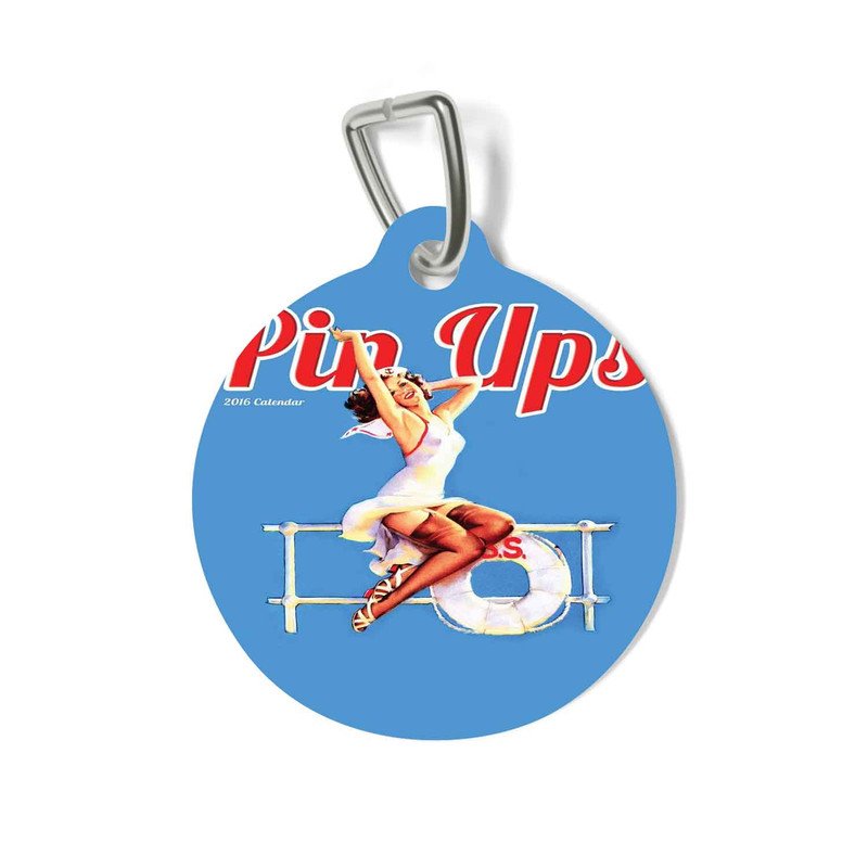 Zavstyle Pin Ups Calendar Pet Tag