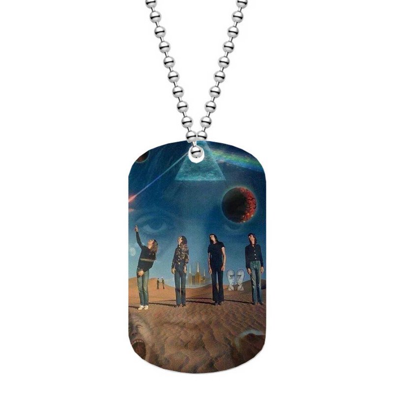 Zavstyle Pink Floyd Dog Tag Military Stainless Steel