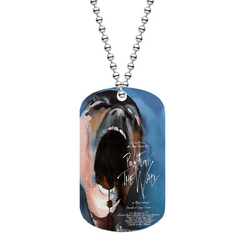Zavstyle Pink Floyd The Wall Dog Tag Military Stainless Steel