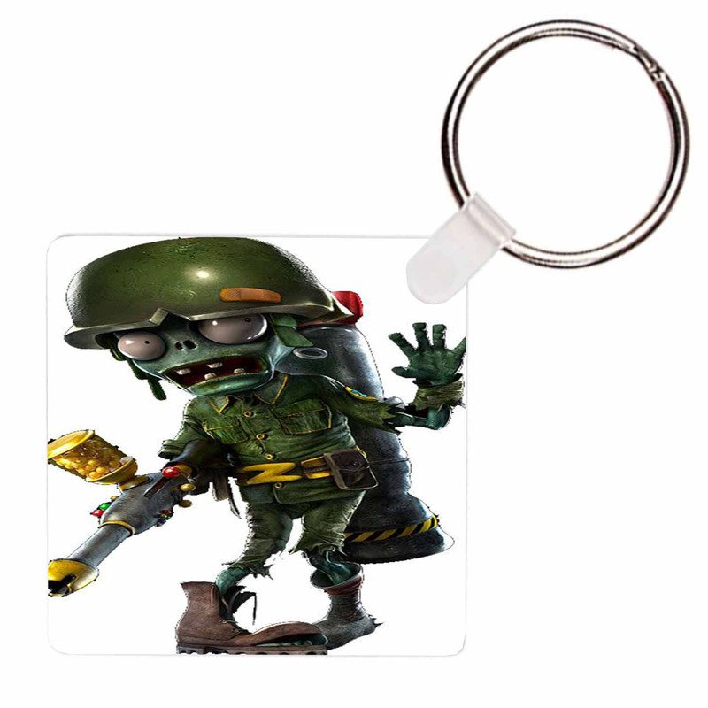 Zavstyle Plants vs Zombie Keychain